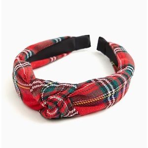 🆕 Red Plaid Knot Headband Torrid NWT